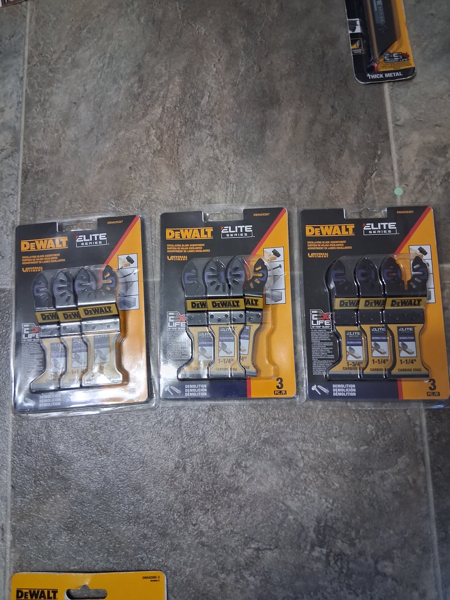 DeWalt Elite Series 3PC Oscillating Saw Blade Assortment